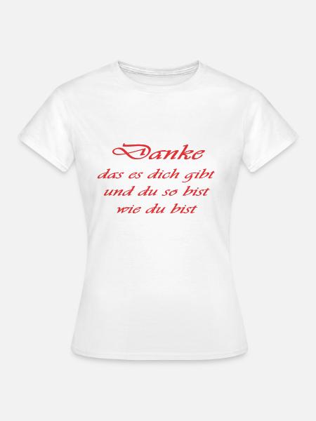 Danke - Frauen T-Shirt - Weiß