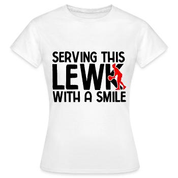 Tennisplatz Spruch Für Tennis - Frauen T-Shirt - Weiß - Vorne - AI Model Female 172 dark (172cm)