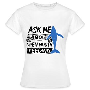 Orca Beobachtung für Buckelwale und Meerwale - Frauen T-Shirt - Weiß - Vorne - AI Model Female 172 dark (172cm)