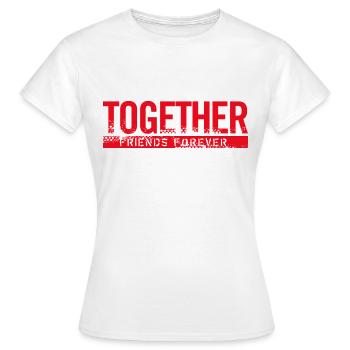 Together friends forever - T-shirt Femme - blanc - Devant - AI Model Female 172 dark (172cm)