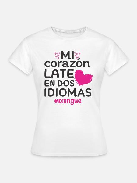 Idée de cadeau d'anniversaire pour une école d'espagnol - T-shirt Femme - blanc