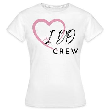 I DO Crew Design - Frauen T-Shirt - Weiß - Vorne - AI Model Female 172 dark (172cm)