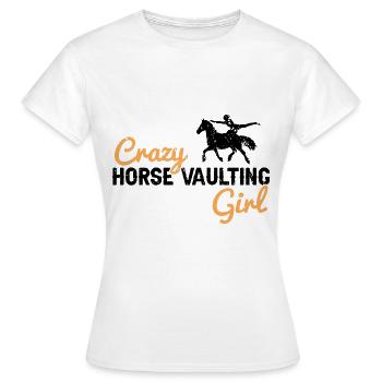 Conception de voûte et conception de chevaux de voûte - T-shirt Femme - blanc - Devant - AI Model Female 172 dark (172cm)