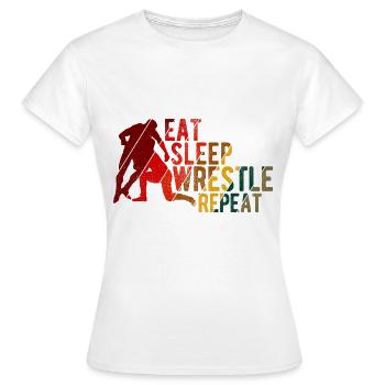 Grappling Martial Arts Wrestling - Frauen T-Shirt - Weiß - Vorne - AI Model Female 172 dark (172cm)