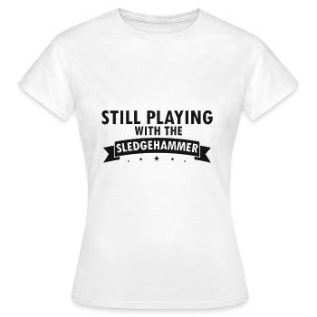 Démolition et rénovation de maisons - T-shirt Femme - blanc - Devant - AI Model Female 172 dark (172cm)