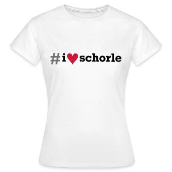 # I love Schorle - Frauen T-Shirt - Weiß - Vorne - AI Model Female 172 dark (172cm)