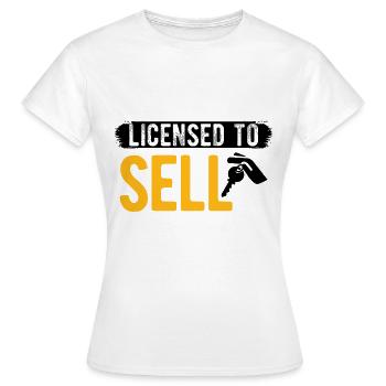 Immobilien-Händler Für Immobilien-Makler - Frauen T-Shirt - Weiß - Vorne - AI Model Female 172 dark (172cm)