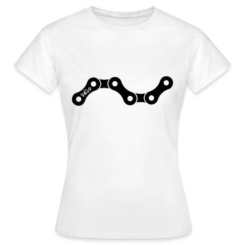 Velo-Kette - Frauen T-Shirt - Weiß - Vorne - AI Model Female 172 dark (172cm)