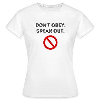 Fundamental Rights Democracy Prohibition Censorship Freedom - Women's T-Shirt - white - Front - AI Model Female 172 dark (172cm)