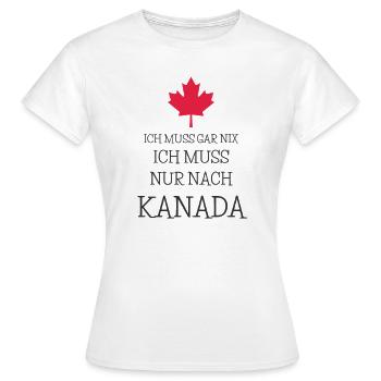 Kanada Berge Winter Flagge Nordamerika ahorn - Frauen T-Shirt - Weiß - Vorne - AI Model Female 172 dark (172cm)