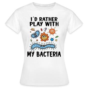Microbiologiste Microbiology Lab Staph Gift Idea - T-shirt Femme - blanc - Devant - AI Model Female 172 dark (172cm)