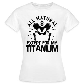 Hip Replacement Hip Surgery Post-OP Rehab Poison - T-shirt Femme - blanc - Devant - AI Model Female 172 dark (172cm)