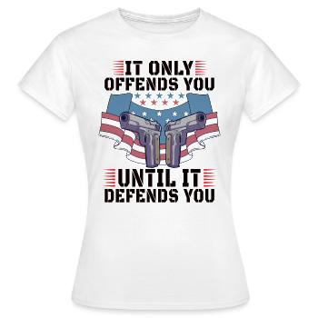 Gun Rights Gun Lover 2nd Amendment Gun Owner Gift - Women's T-Shirt - white - Front - AI Model Female 172 dark (172cm)