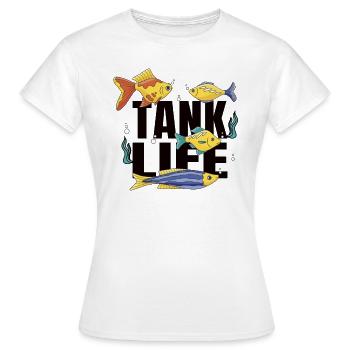 Aquaristik Aquarium Keeper Fishkeeper Salzwasser - Frauen T-Shirt - Weiß - Vorne - AI Model Female 172 dark (172cm)