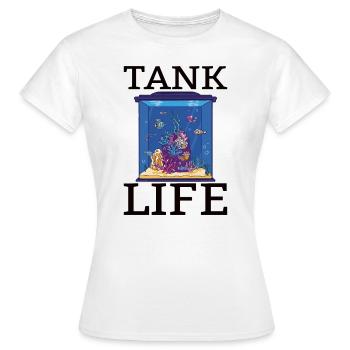 Aquaristik Aquarium Keeper Fishkeeper Salzwasser - Frauen T-Shirt - Weiß - Vorne - AI Model Female 172 dark (172cm)