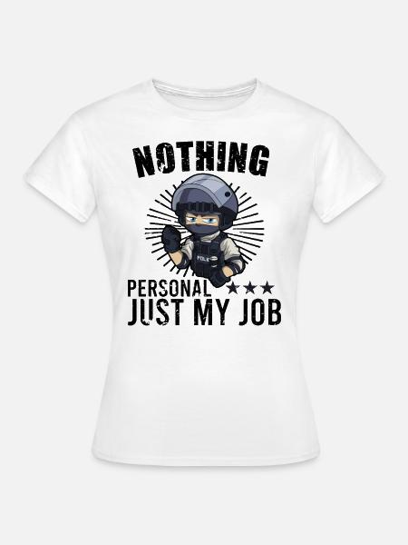 Police Cop Officer Police Office - Frauen T-Shirt - Weiß