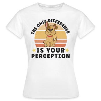 SAUVETAGE DE CHIEN DROITS DES ANIMAUX SAUVETAGE ADOPTION DE CHIENS DE SAUVETAGE - T-shirt Femme - blanc - Devant - AI Model Female 172 dark (172cm)