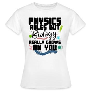 Microbiologiste Laboratoire de microbiologie Staphylocoque Biologie - T-shirt Femme - blanc - Devant - AI Model Female 172 dark (172cm)