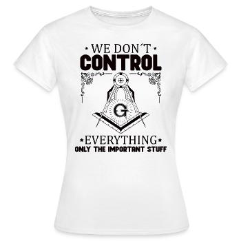 Conspiracy theories Conspiracy theorists - Women's T-Shirt - white - Front - AI Model Female 172 dark (172cm)
