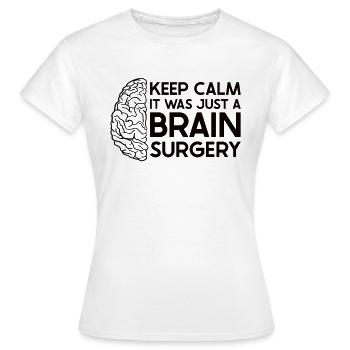 Blague sur la chirurgie cérébrale Cadeau de sensibilisation à la chirurgie cérébrale - T-shirt Femme - blanc - Devant - AI Model Female 172 dark (172cm)