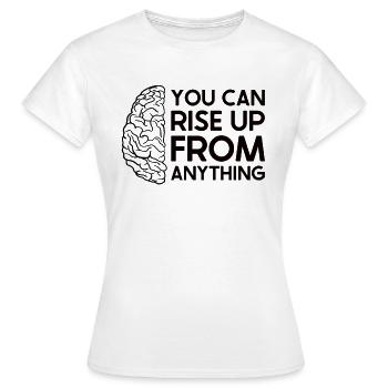Sensibilisation des survivants d’un AVC - T-shirt Femme - blanc - Devant - AI Model Female 172 dark (172cm)
