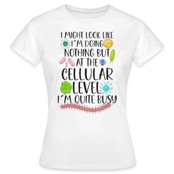 Microbiologiste Microbiologie Microbiologie Staph Biologie - T-shirt Femme - blanc - Devant - AI Model Female 172 dark (172cm)