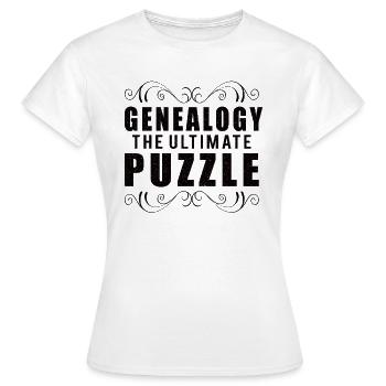 Family tree Family historians Genealogy Genealogist - Women's T-Shirt - white - Front - AI Model Female 172 dark (172cm)