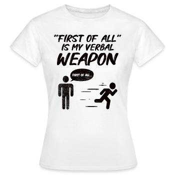 Débat de discours de débat orateur idée de cadeau - T-shirt Femme - blanc - Devant - AI Model Female 172 dark (172cm)