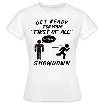Débat de discours de débat orateur idée de cadeau - T-shirt Femme - blanc - Devant - AI Model Female 172 dark (172cm)