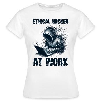 Ethical Hacking Analyst Ethical Cyber Security - Women's T-Shirt - white - Front - AI Model Female 172 dark (172cm)
