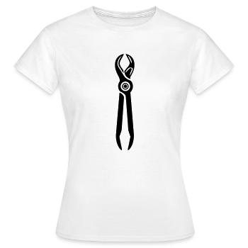 Outil Pince - T-shirt Femme - blanc - Devant - AI Model Female 172 dark (172cm)