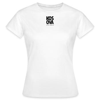 KOSOVA Independence Day - Women's T-Shirt - white - Front - AI Model Female 172 dark (172cm)