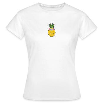 Ananas - T-shirt Femme - blanc - Devant - AI Model Female 172 dark (172cm)