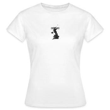 England Brick Map Texture - Women's T-Shirt - white - Front - AI Model Female 172 dark (172cm)