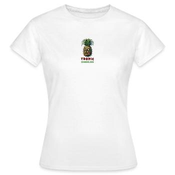 Ananas Tropic Zombieland - T-shirt Femme - blanc - Devant - AI Model Female 172 dark (172cm)