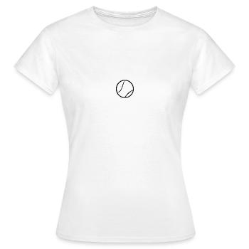 balle de tennis - T-shirt Femme - blanc - Devant - AI Model Female 172 dark (172cm)