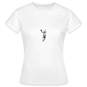 Ballsport - Frauen T-Shirt - Weiß - Vorne - AI Model Female 172 dark (172cm)