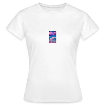 Clouds - Women's T-Shirt - white - Front - AI Model Female 172 dark (172cm)