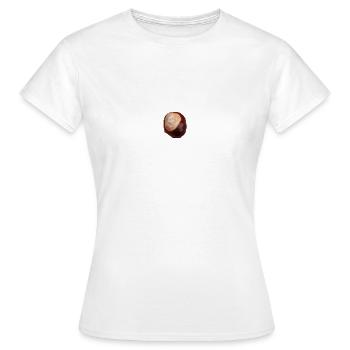 Kastanie - Frauen T-Shirt - Weiß - Vorne - AI Model Female 172 dark (172cm)
