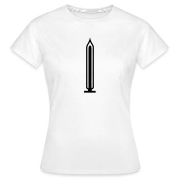 Candle - Women's T-Shirt - white - Front - AI Model Female 172 dark (172cm)