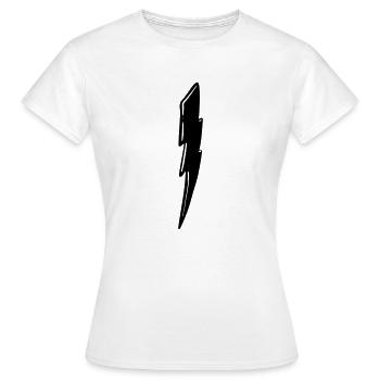 Courant de tension Lightning Thunder - T-shirt Femme - blanc - Devant - AI Model Female 172 dark (172cm)