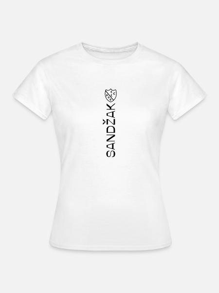 Sandzak Sandzaklija Novi Pazar Flagge Geschenk - Frauen T-Shirt - Weiß