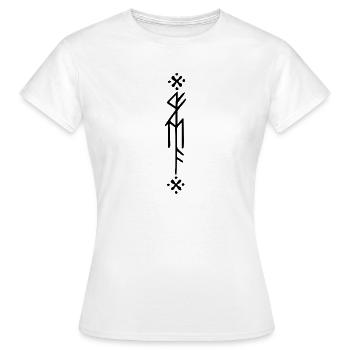 Rune Celts Symbol Gift Ornament Culture Spirit - Women's T-Shirt - white - Front - AI Model Female 172 dark (172cm)