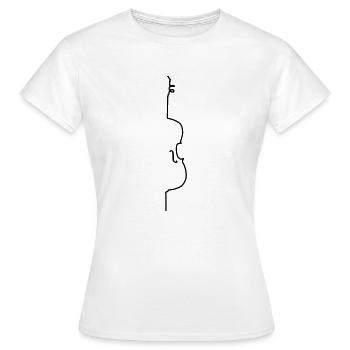 cello linie - Frauen T-Shirt - Weiß - Vorne - AI Model Female 172 dark (172cm)