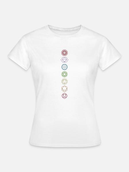 Chakras - Frauen T-Shirt - Weiß