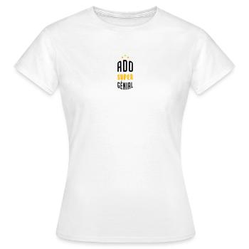 Ado - Adolescent - Adolescente - Famille - Jeune - Women's T-Shirt - white - Front - AI Model Female 172 dark (172cm)