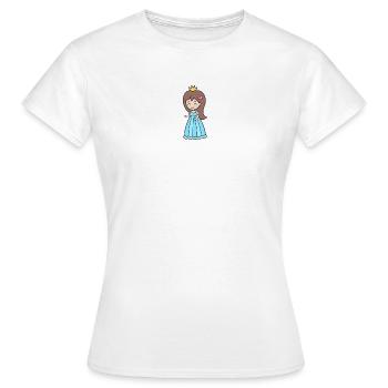 Princess - Women's T-Shirt - white - Front - AI Model Female 172 dark (172cm)