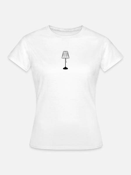 Beleuchtungslampen im Wohnzimmer - Frauen T-Shirt - Weiß