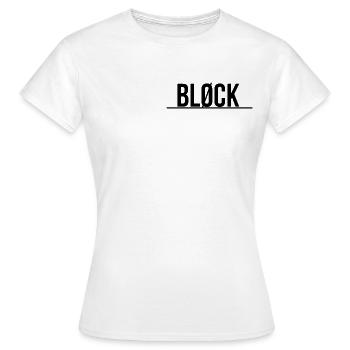 Bløck - Frauen T-Shirt - Weiß - Vorne - AI Model Female 172 dark (172cm)