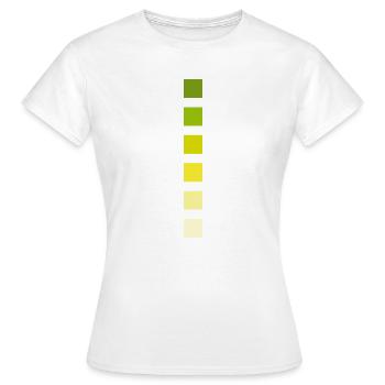 Stripe Colors - Women's T-Shirt - white - Front - AI Model Female 172 dark (172cm)